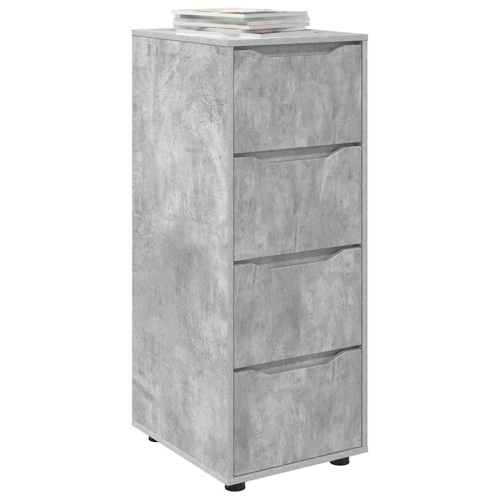 Armadio Grigio cemento 40 x 48 x 105 cm Legno multistrato