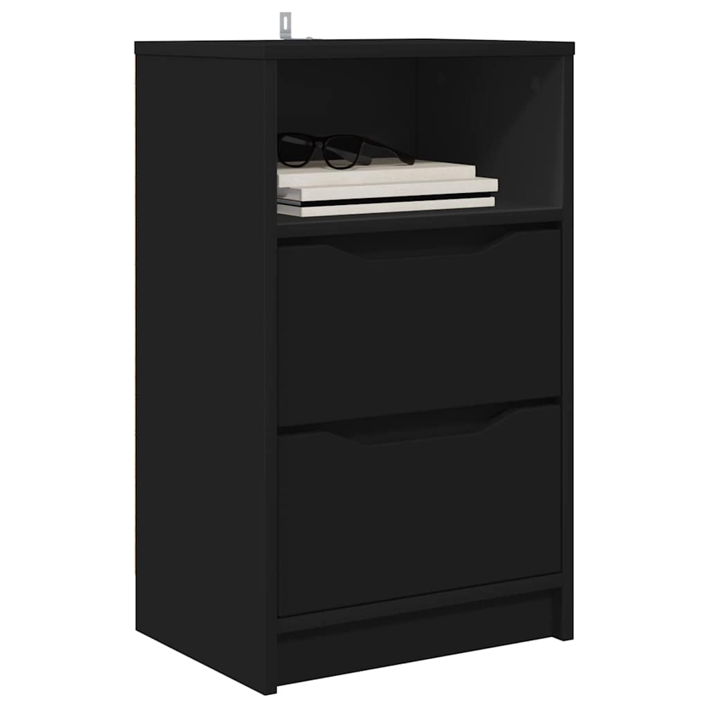 Comodini 2 pcs Nero 40 x 30 x 467 cm Legno multistrato