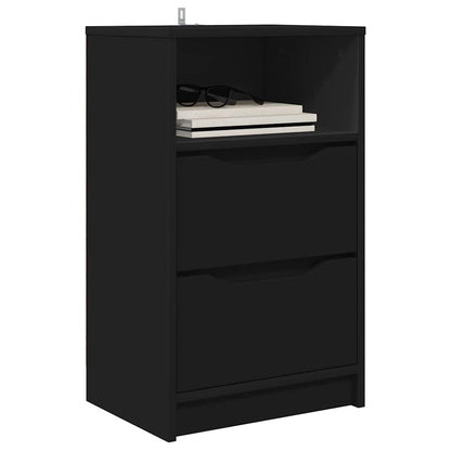 Comodini 2 pcs Nero 40 x 30 x 467 cm Legno multistrato