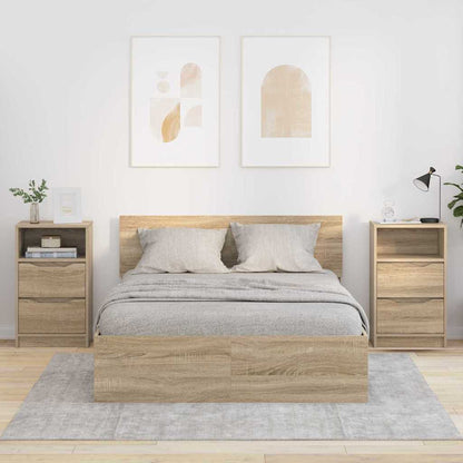 Comodini 2 pcs Rovere Sonoma 40 x 30 x 467 cm Legno multistrato