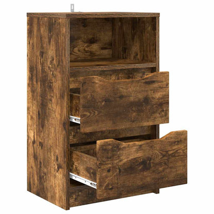 Comodini 2 pcs Rovere fumÃ© 40 x 30 x 467 cm Legno multistrato