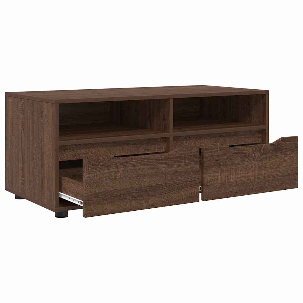 Mobile TV Rovere Marrone 100 x 48 x 43 cm Legno multistrato