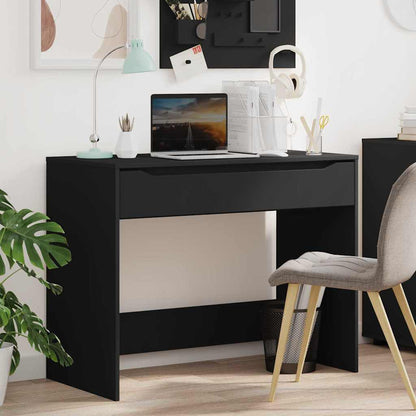 Scrivania con cassetto Nero 100 x 50 x 78 cm Legno multistrato