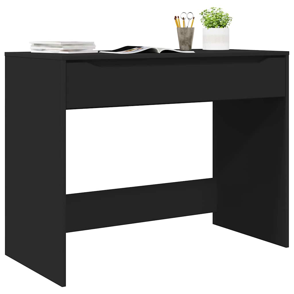 Scrivania con cassetto Nero 100 x 50 x 78 cm Legno multistrato