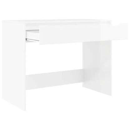 Scrivania Bianco Lucido 100 x 50 x 78 cm Legno multistrato