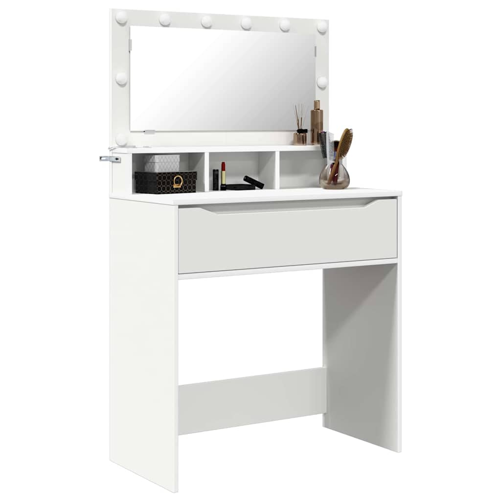 Tavoli da Trucco per Camera da Letto Bianco 80 x 39,6 x 135 cm