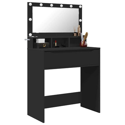 Tavoli da Trucco per Camera da Letto Nero 80 x 39,6 x 135 cm
