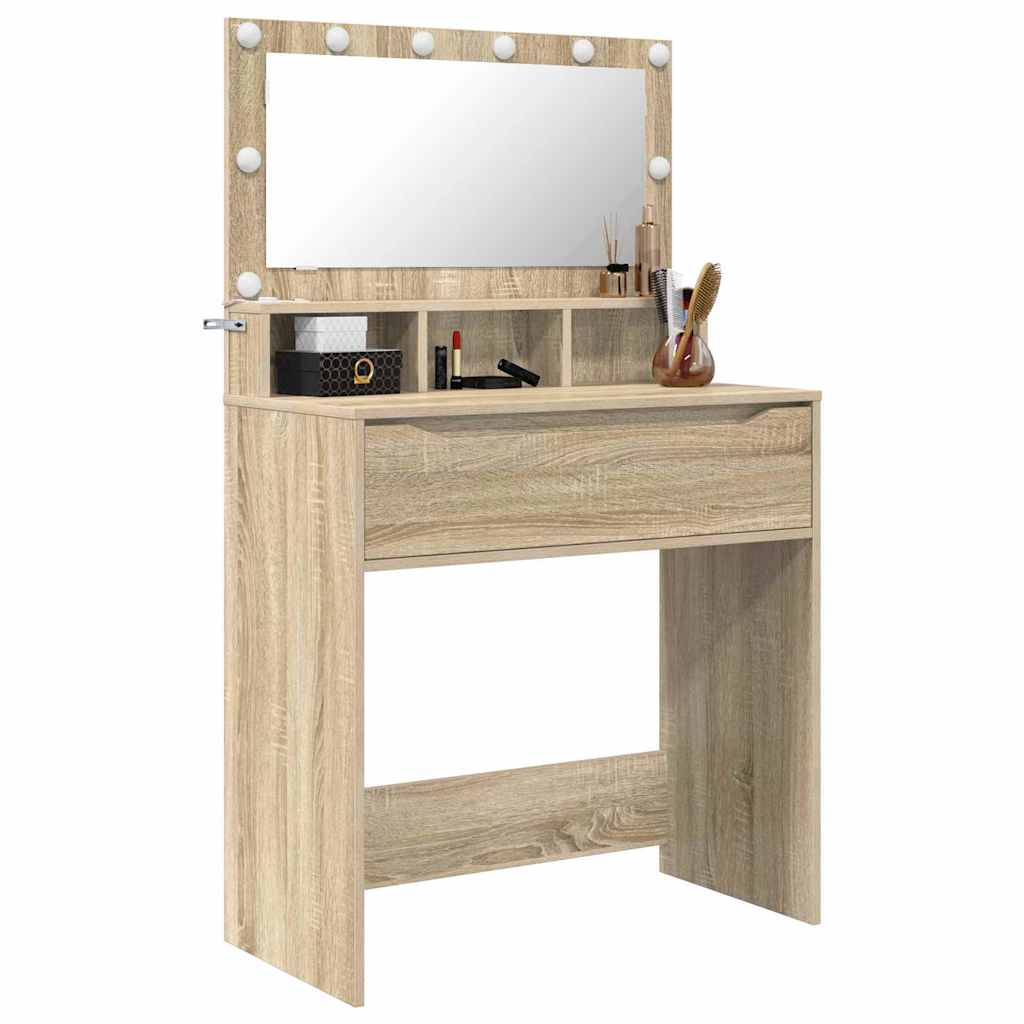 Tavoli da Trucco per Camera da Letto con cassetto Rovere Sonoma