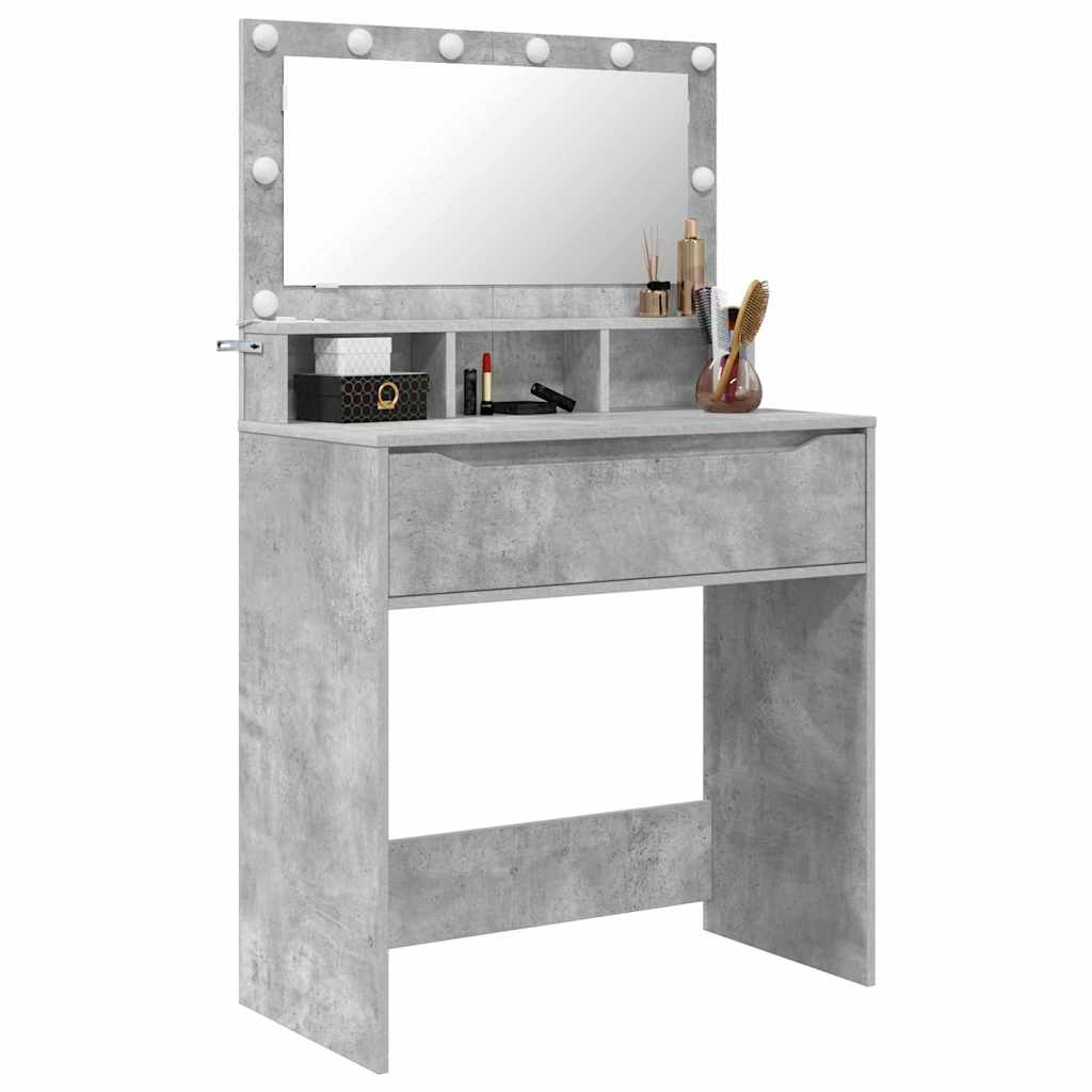 Tavoli da Trucco per Camera da Letto Grigio cemento