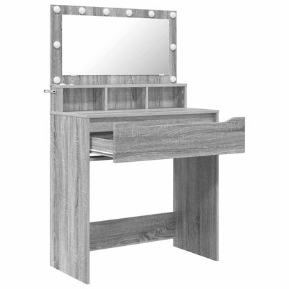 Tavoli da Trucco per Camera da Letto con cassetto Grigio Sonoma