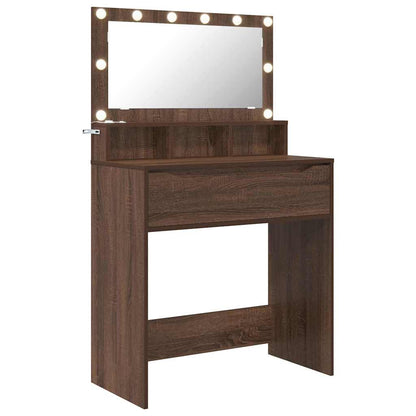 Tavoli da Trucco per Camera da Letto Rovere Marrone
