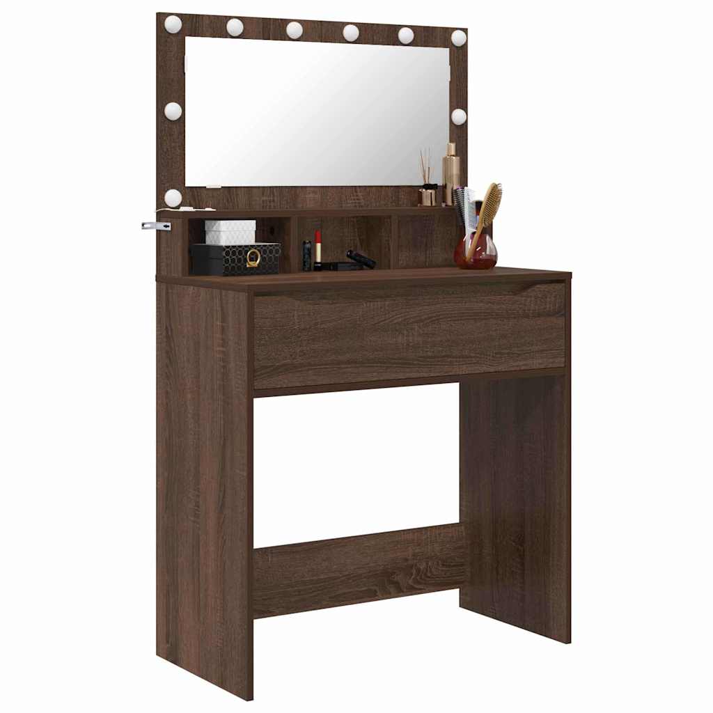 Tavoli da Trucco per Camera da Letto Rovere Marrone