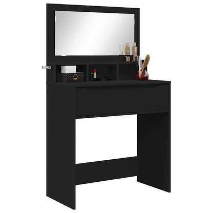 Tavoli da Trucco per Camera da Letto Nero 80 x 39,6 x 135 cm