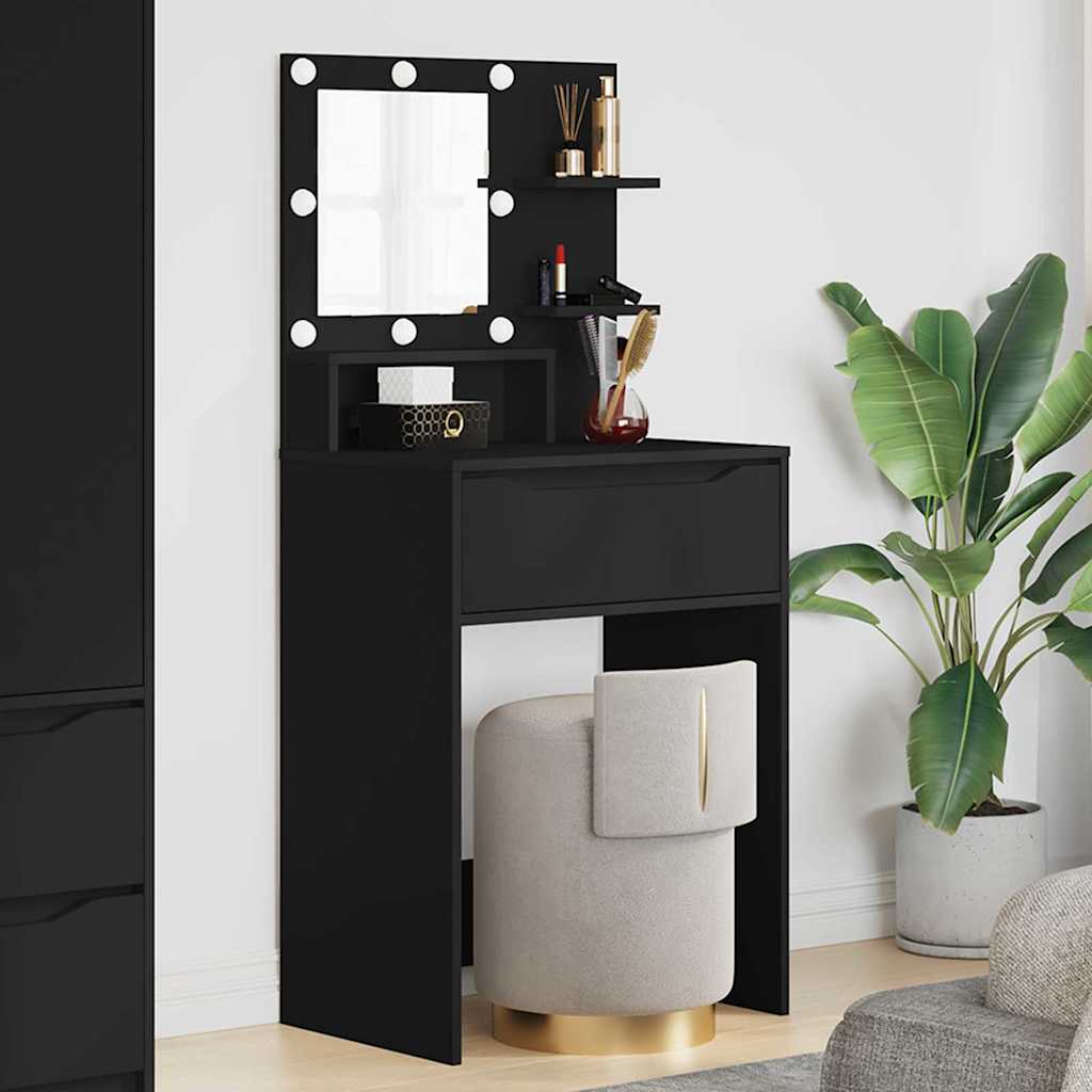 Tavoli da Trucco per Camera da Letto Nero 80 x 39,6 x 135 cm