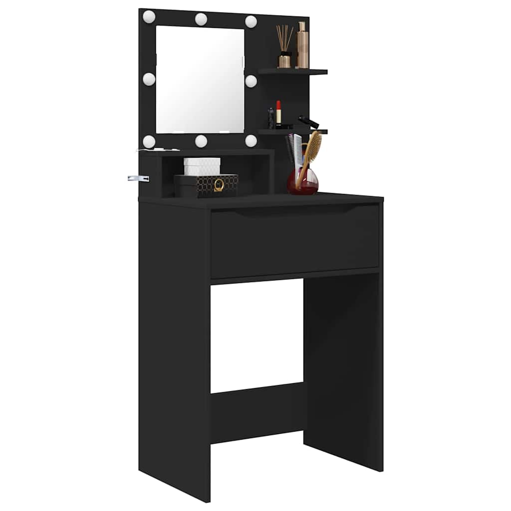 Tavoli da Trucco per Camera da Letto Nero 80 x 39,6 x 135 cm