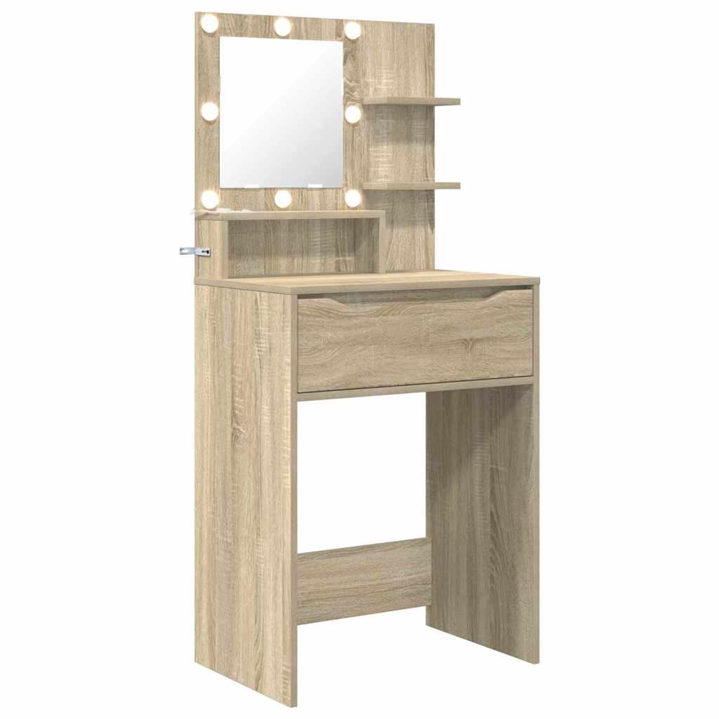 Tavoli da Trucco per Camera da Letto con cassetto Rovere Sonoma