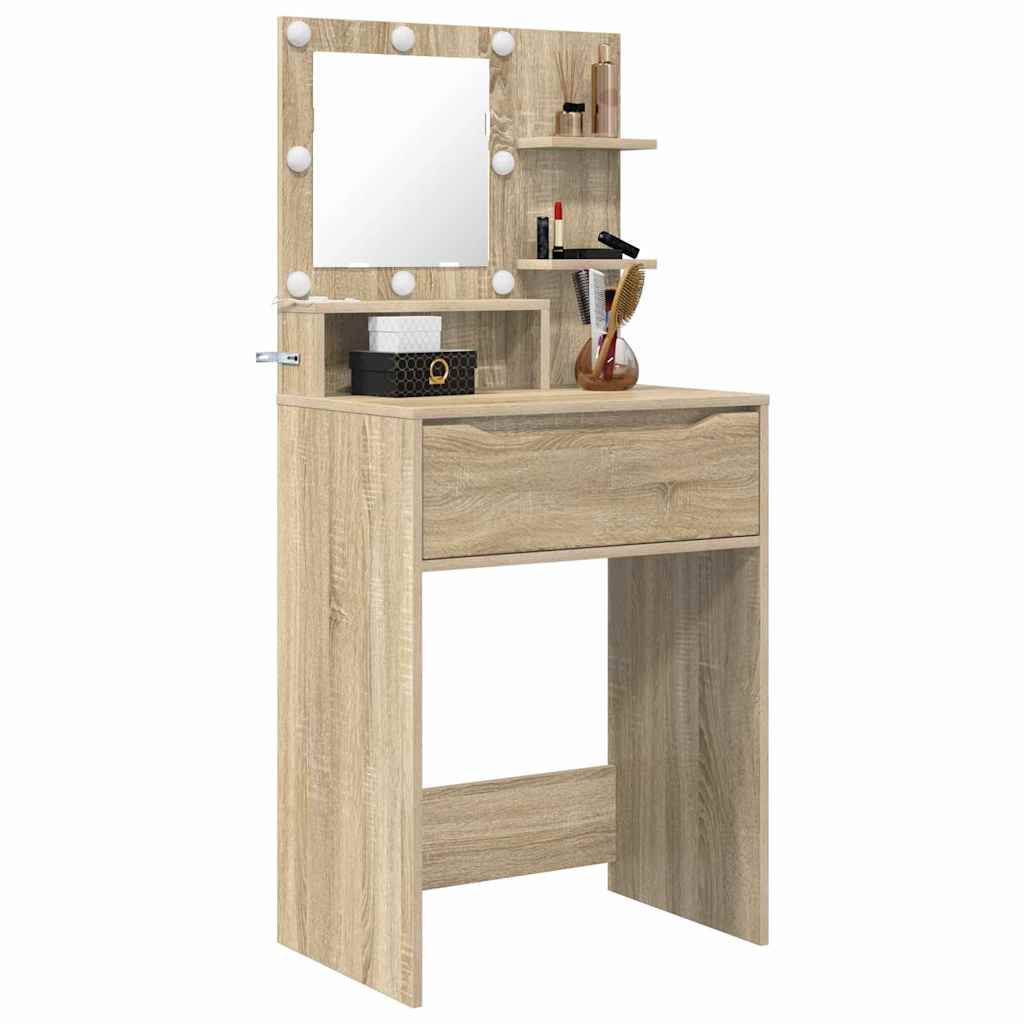 Tavoli da Trucco per Camera da Letto con cassetto Rovere Sonoma