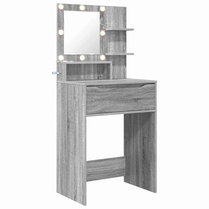 Tavoli da Trucco per Camera da Letto con cassetto Grigio Sonoma