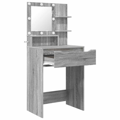 Tavoli da Trucco per Camera da Letto con cassetto Grigio Sonoma