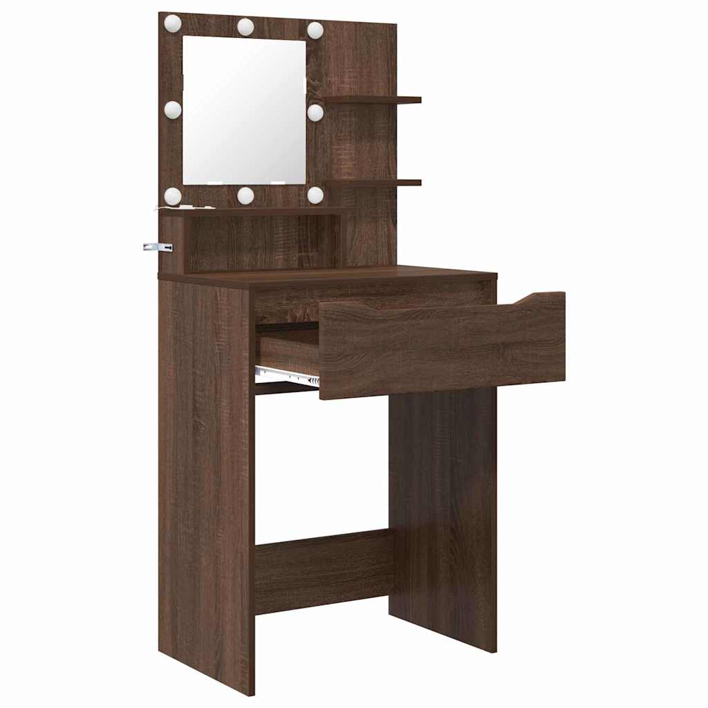 Tavoli da Trucco per Camera da Letto Rovere Marrone
