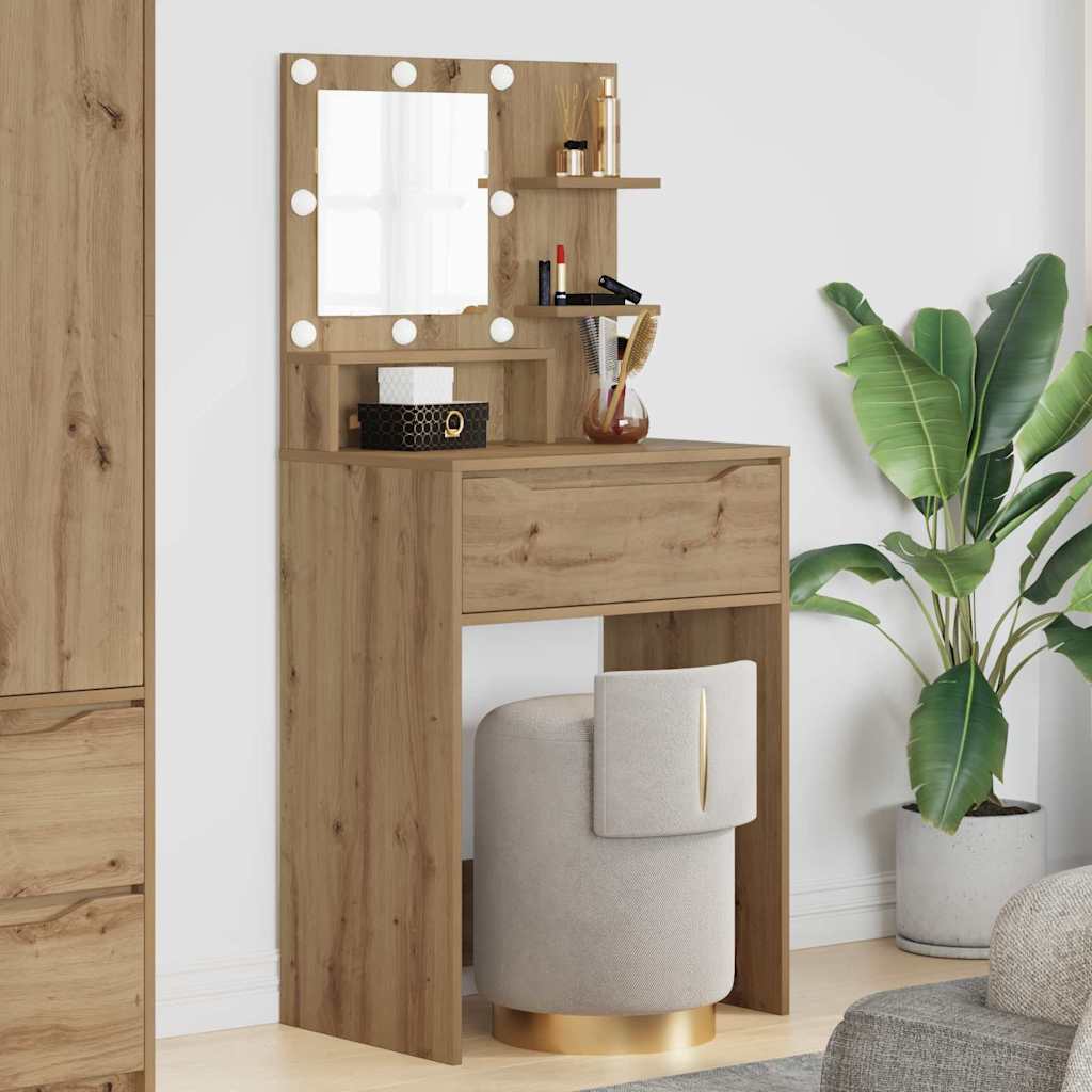 Tavoli da Trucco per Camera da Letto Rovere artigianale
