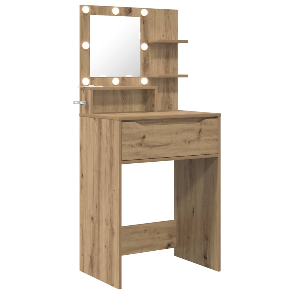 Tavoli da Trucco per Camera da Letto Rovere artigianale