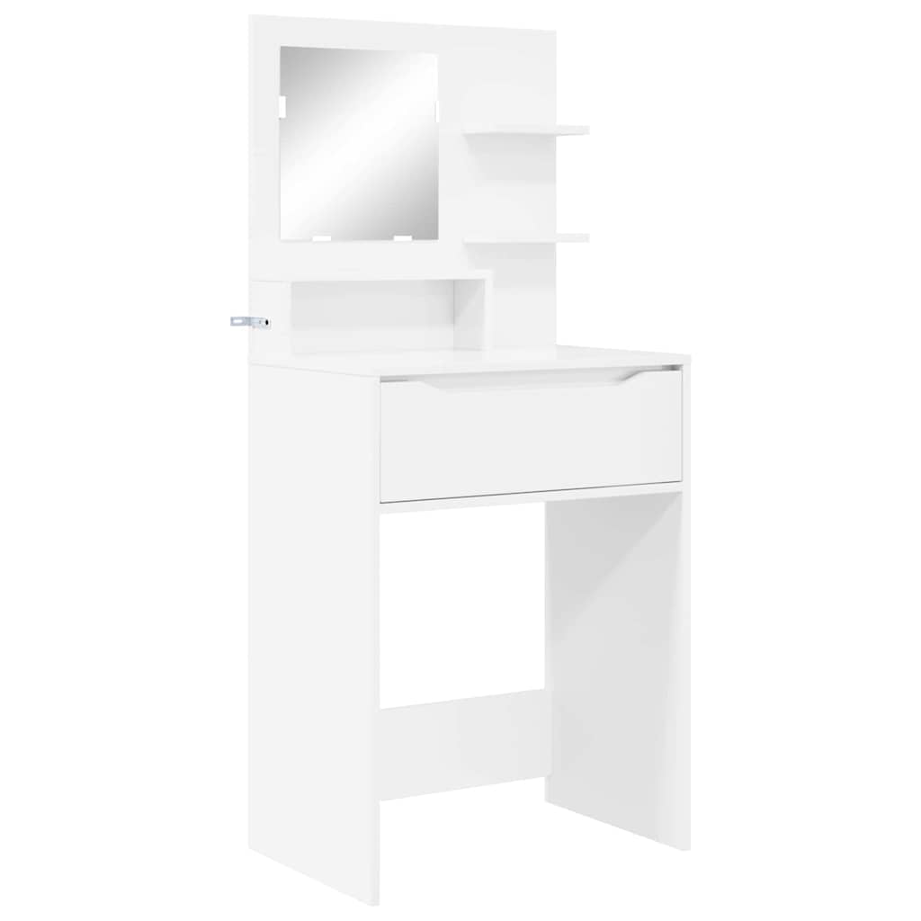 Tavoli da Trucco per Camera da Letto con cassetto Bianco Lucido