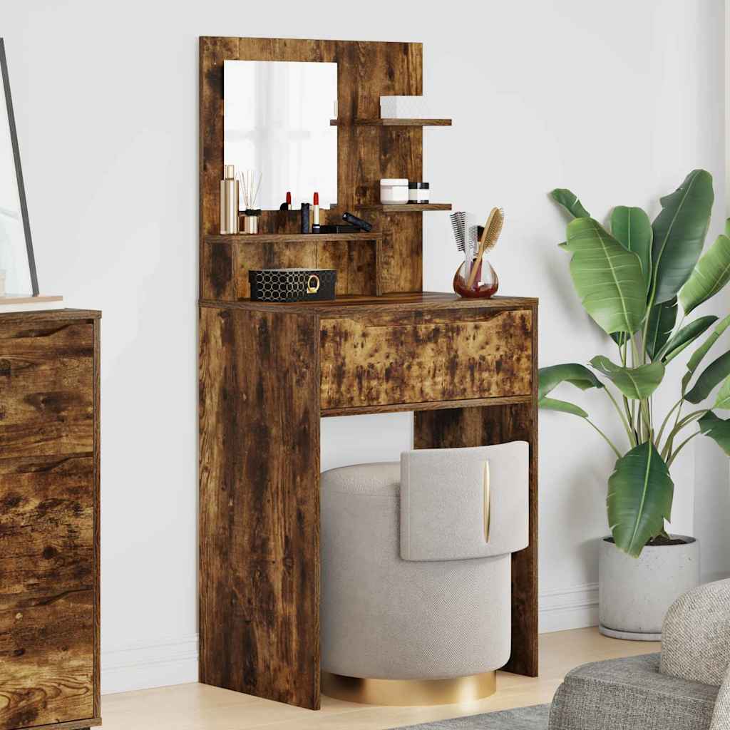 Tavoli da Trucco per Camera da Letto con cassetto Rovere fumÃ©