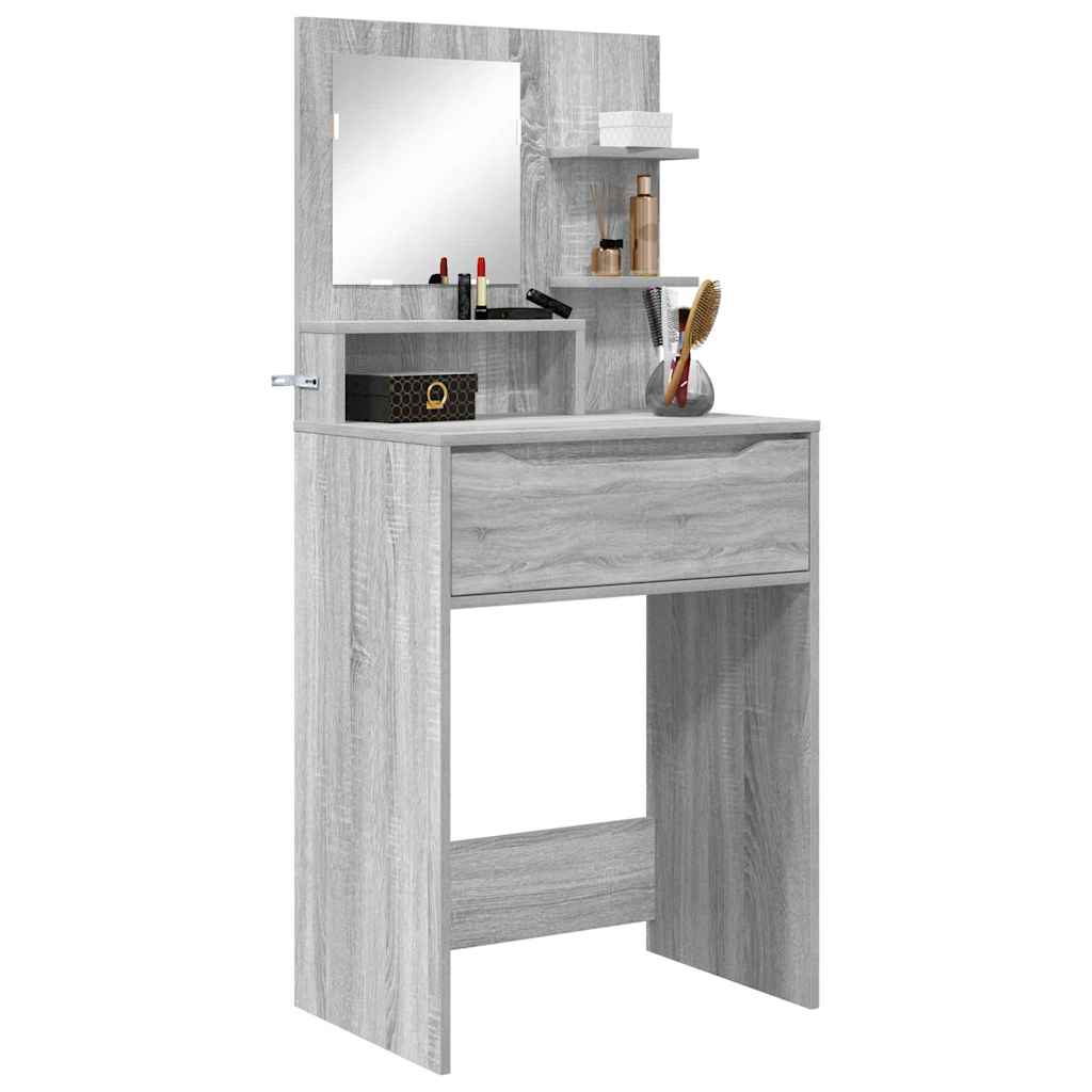 Tavoli da Trucco per Camera da Letto con cassetto Grigio Sonoma