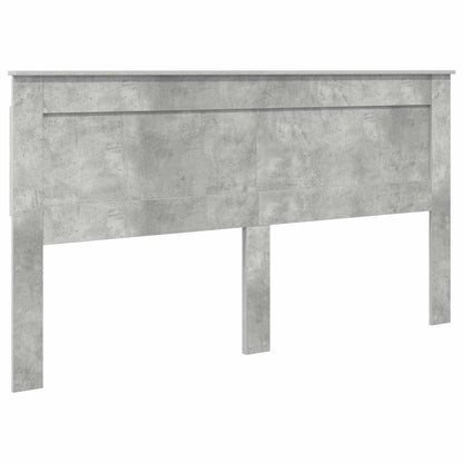 Testiera con testiera Grigio cemento 180 cm Legno multistrato