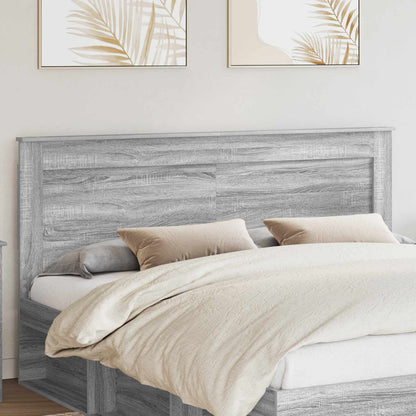Testiera con testiera Grigio Sonoma 180 cm Legno multistrato
