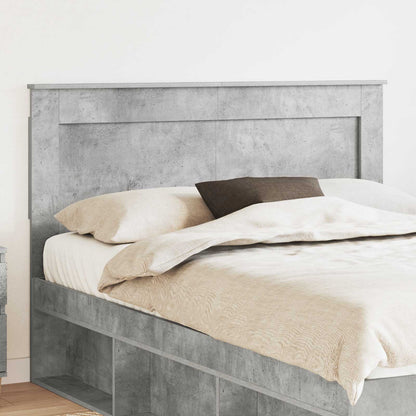 Testiera con testiera Grigio cemento 160 cm Legno multistrato