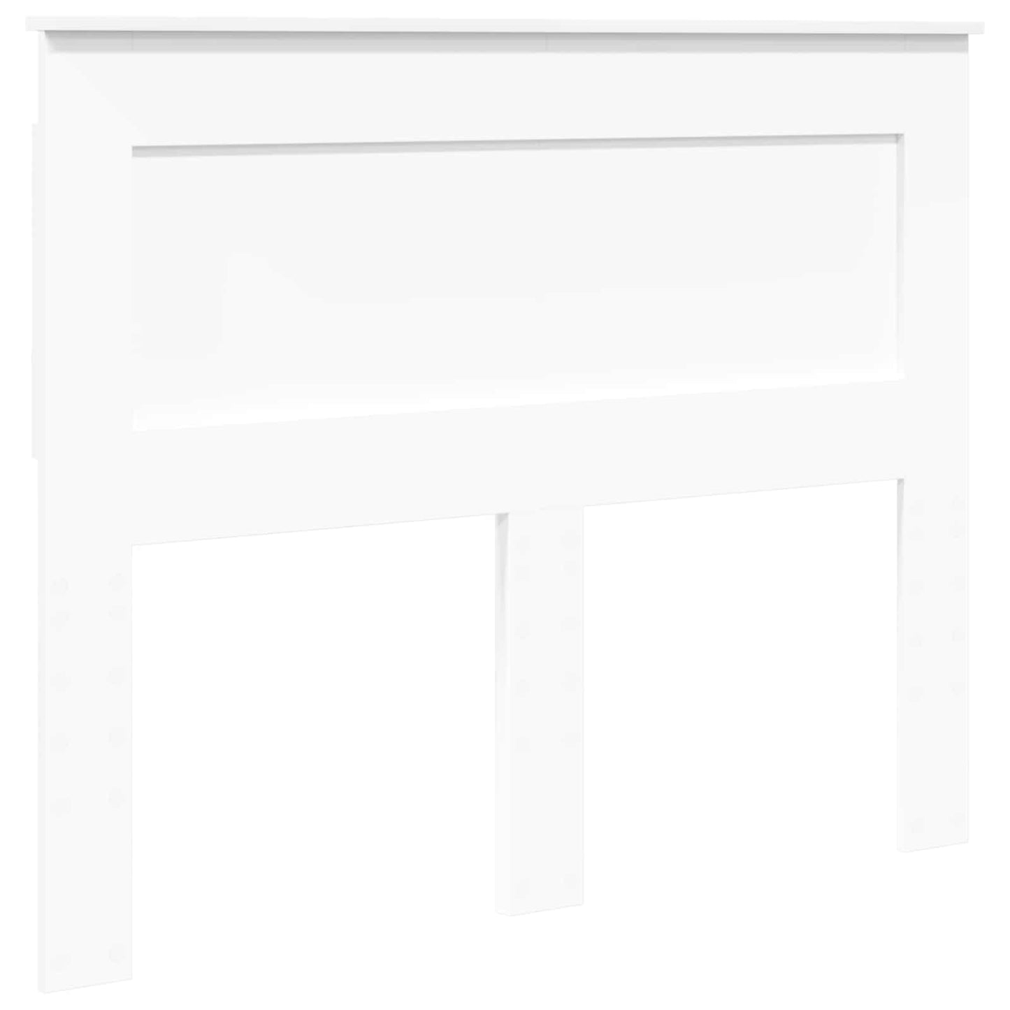 Testiera con testiera Bianco 135 cm Legno multistrato
