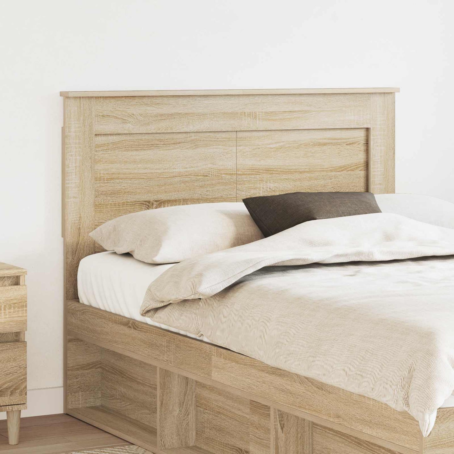 Testiera con testiera Rovere Sonoma 135 cm Legno multistrato