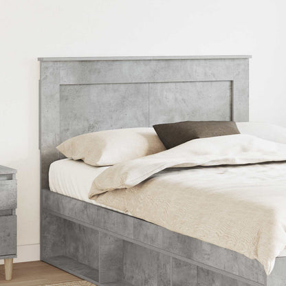 Testiera con testiera Grigio cemento 120 cm Legno multistrato