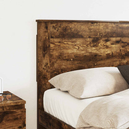 Testiera con testiera Rovere fumÃ© 120 cm Legno multistrato