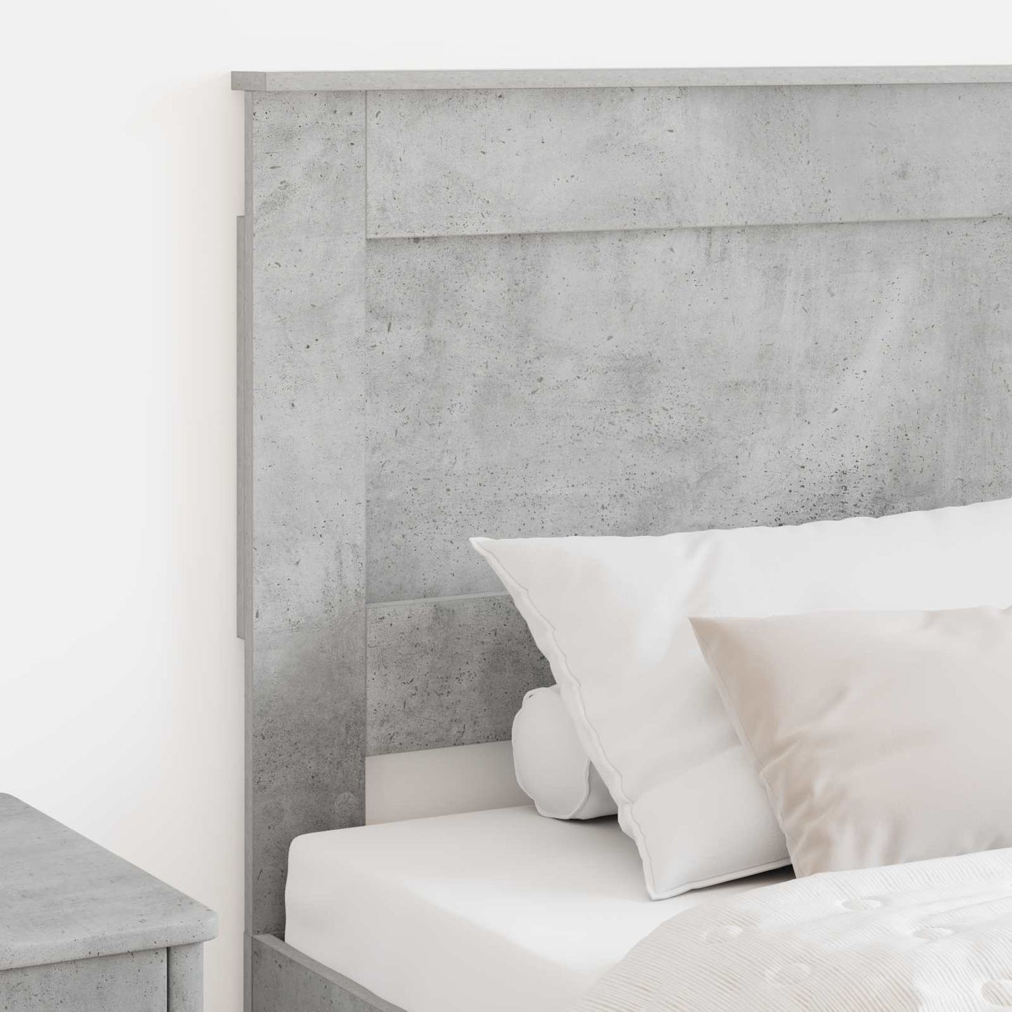 Testiera con testiera Grigio cemento 90 cm Legno multistrato