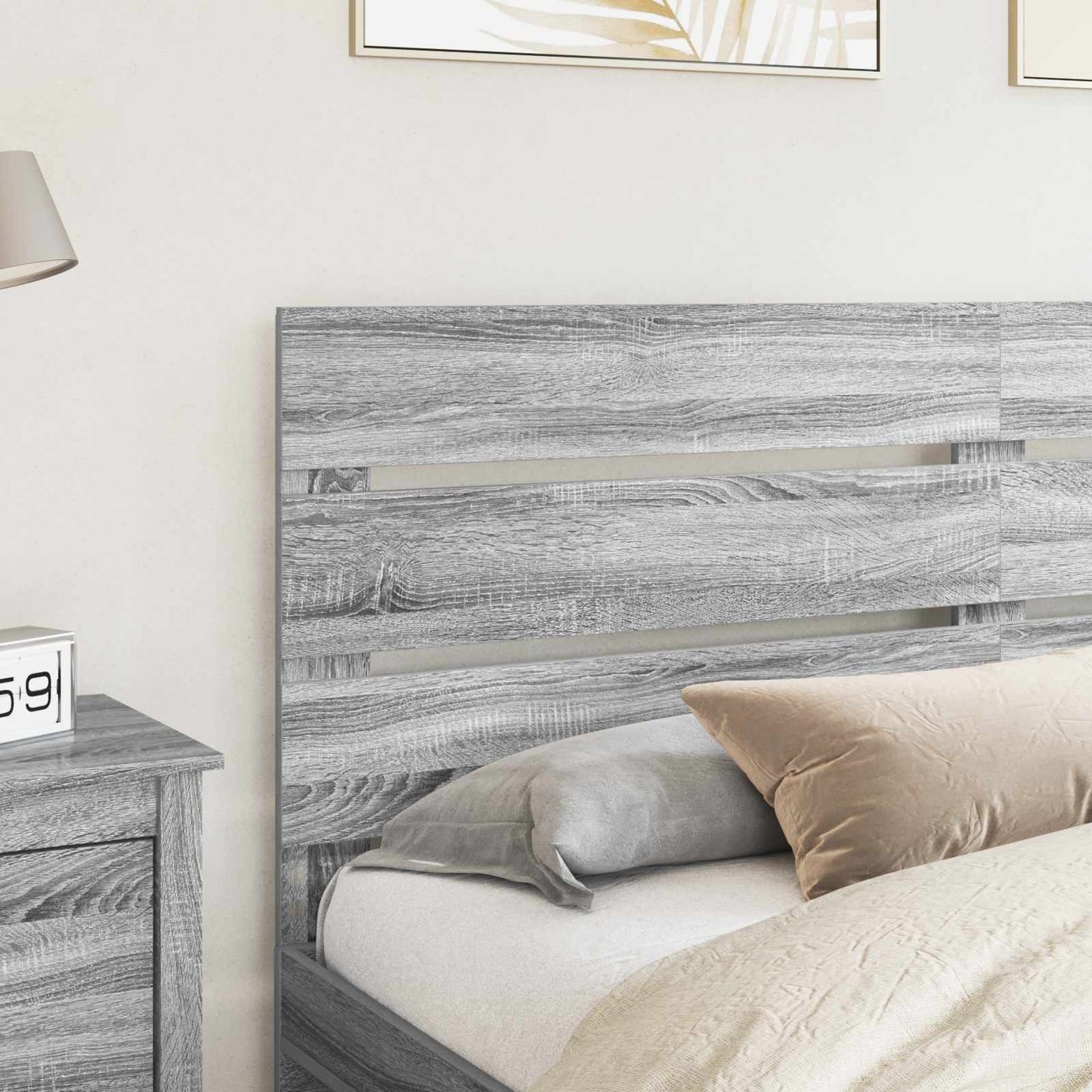 Testiera Grigio Sonoma 180 cm Legno multistrato