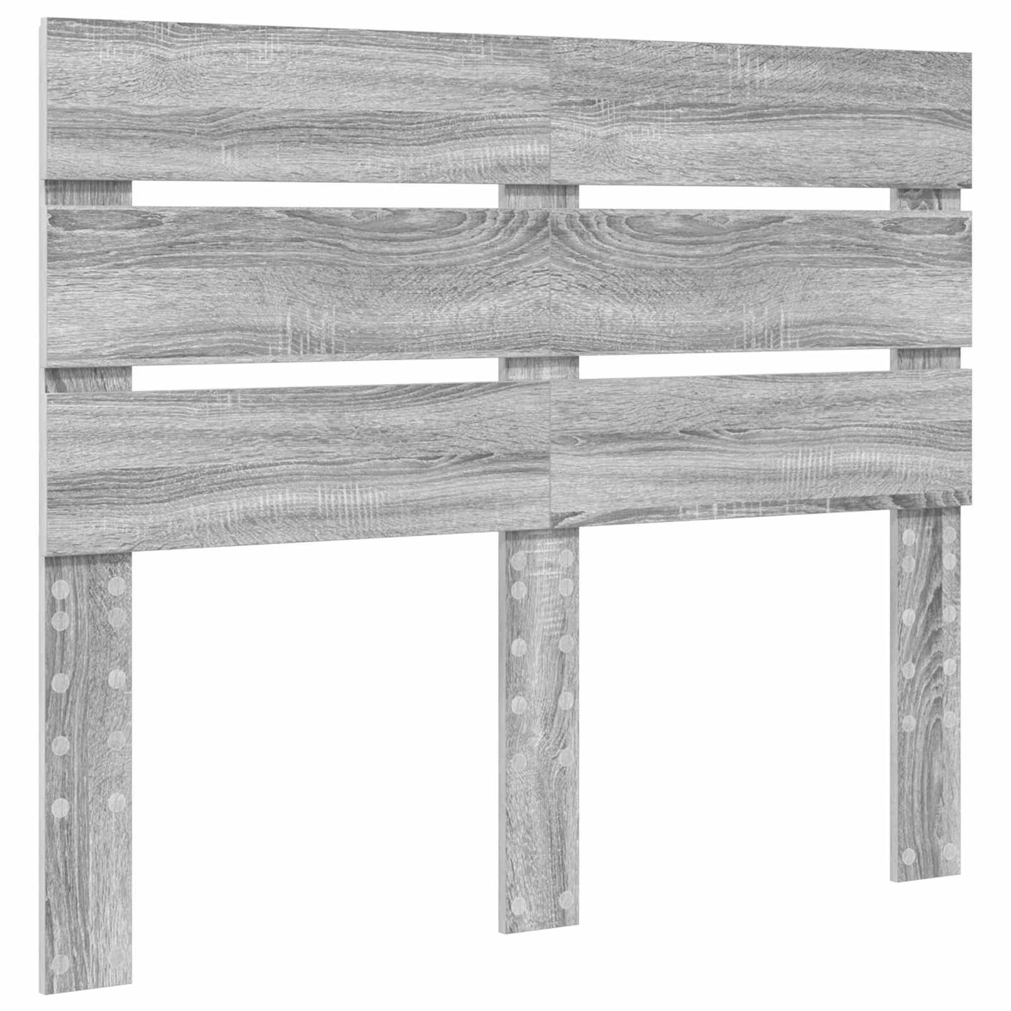 Testiera Grigio Sonoma 135 cm Legno multistrato