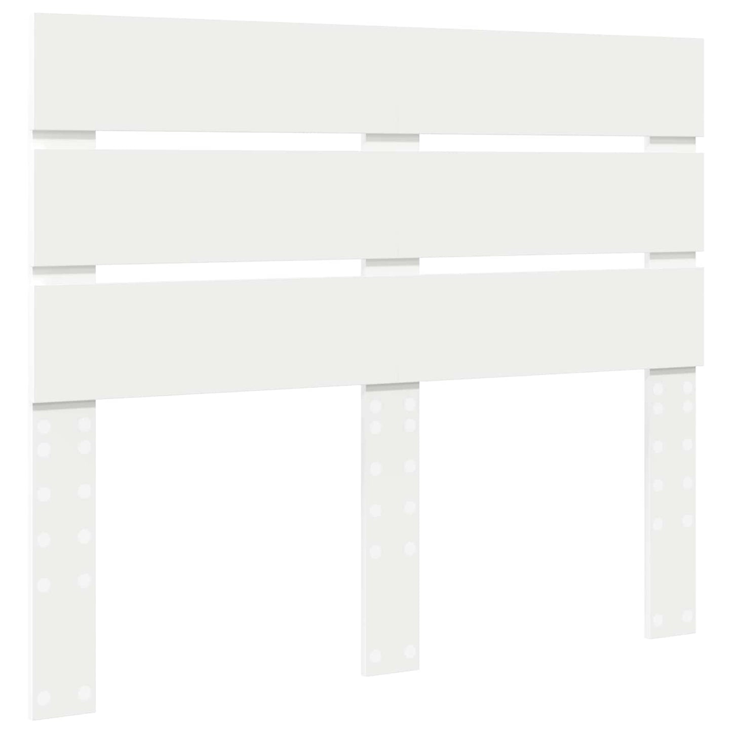 Testiera Bianco 120 cm Legno multistrato