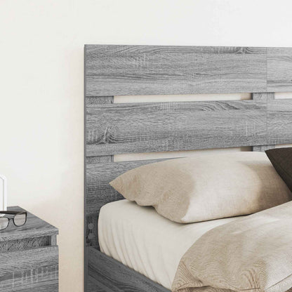 Testiera Grigio Sonoma 120 cm Legno multistrato