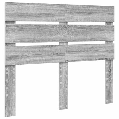 Testiera Grigio Sonoma 120 cm Legno multistrato