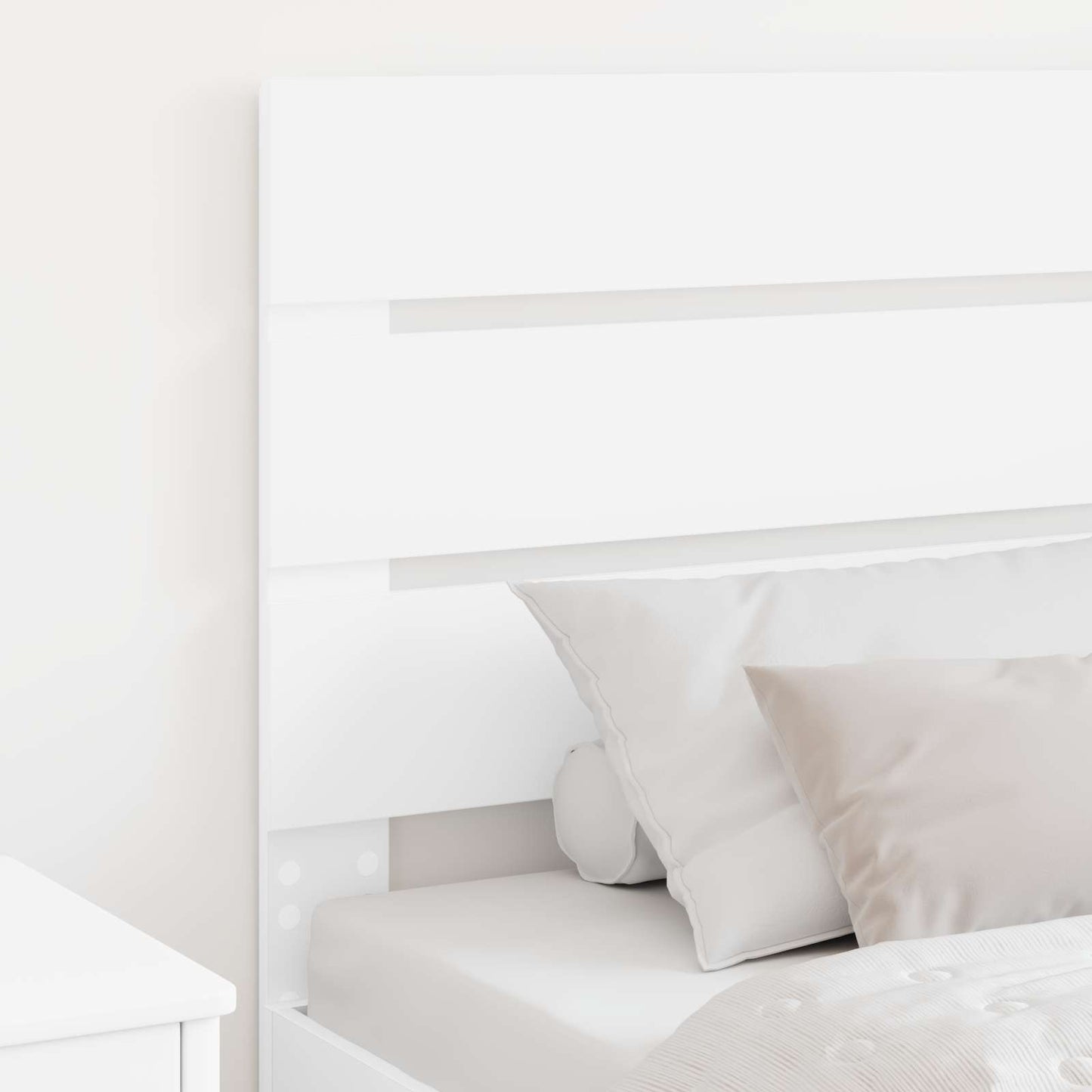 Testiera Bianco 80 cm Legno multistrato