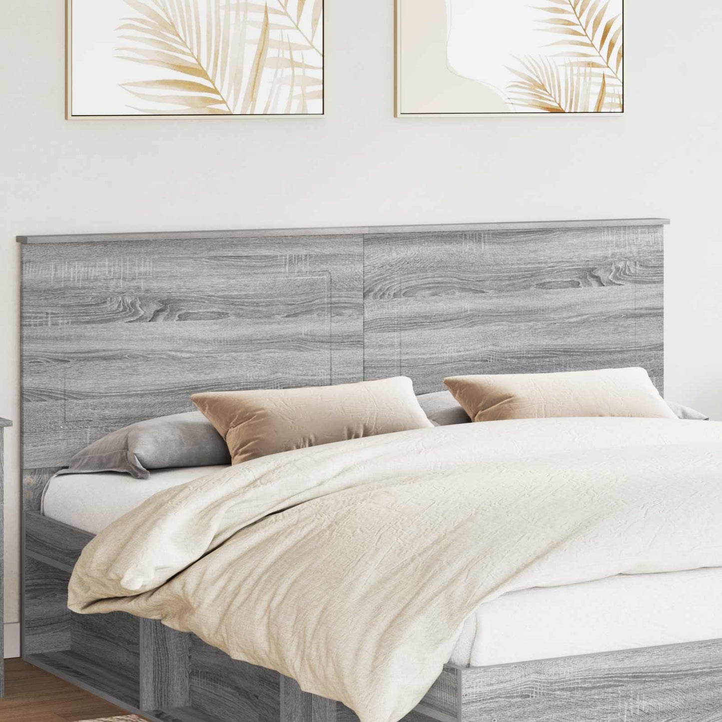 Testiera Grigio Sonoma 200 cm Legno multistrato