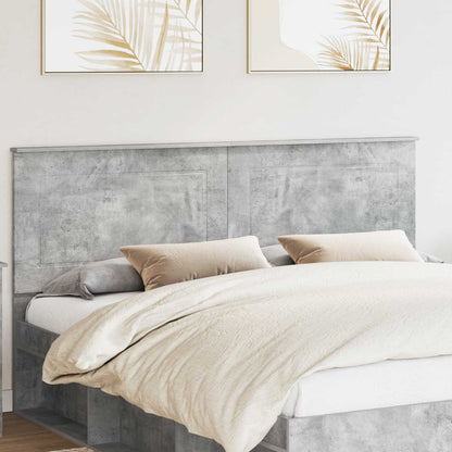 Testiera Grigio cemento 180 cm Legno multistrato