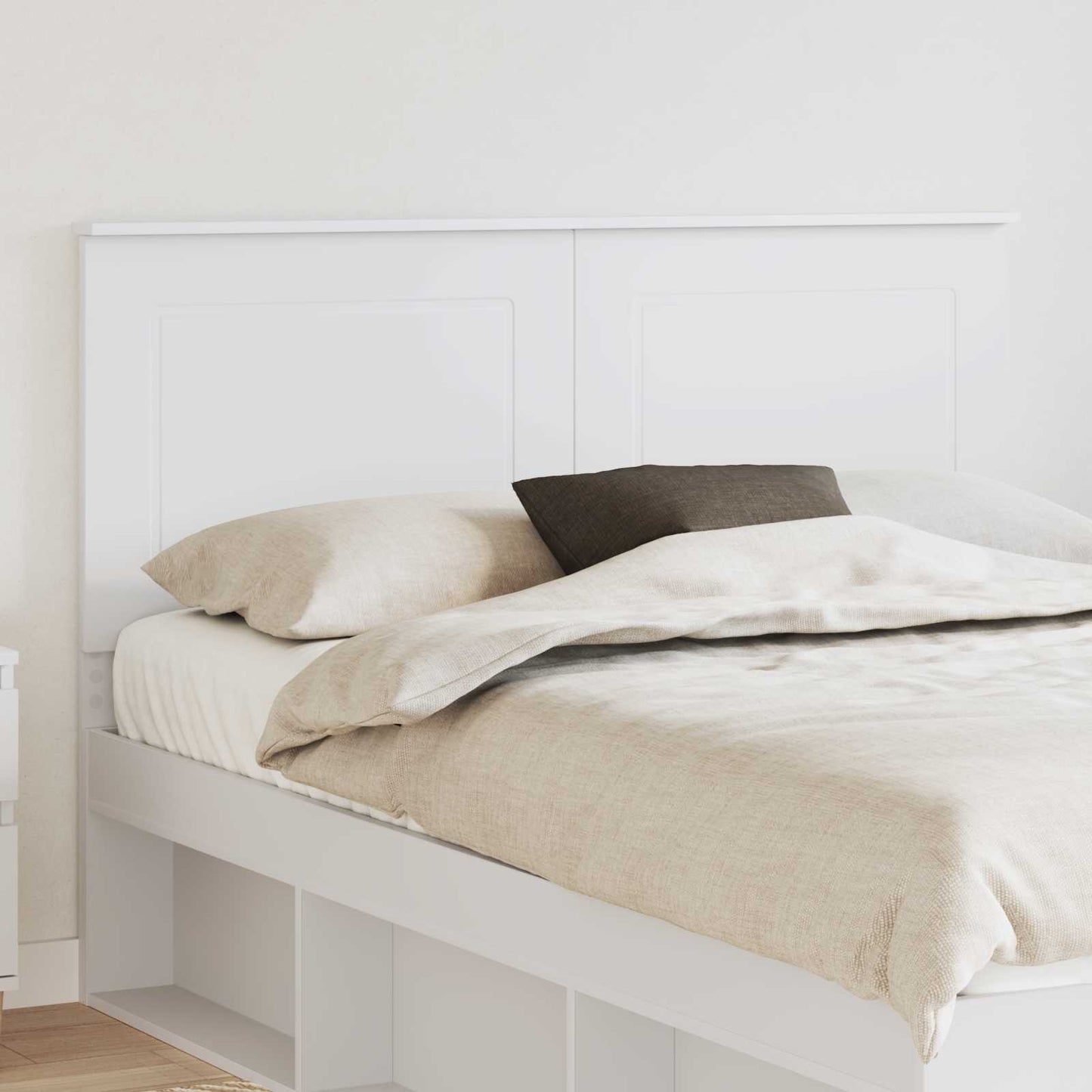 Testiera Bianco 160 cm Legno multistrato