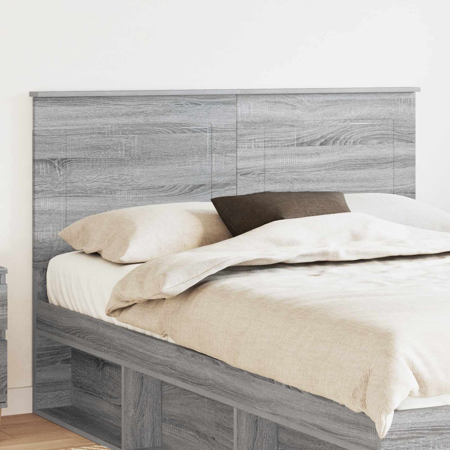Testiera Grigio Sonoma 150 cm Legno multistrato