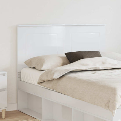 Testiera Bianco Lucido 135 cm Legno multistrato