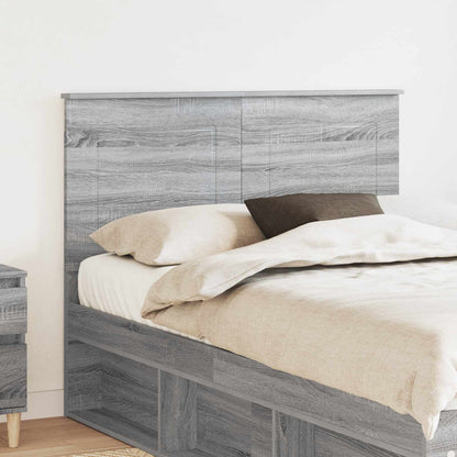 Testiera Grigio Sonoma 135 cm Legno multistrato