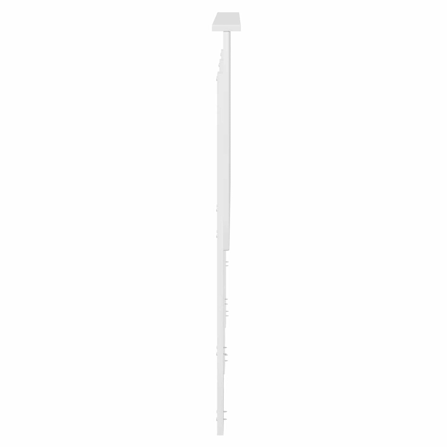 Testiera Bianco Lucido 120 cm Legno multistrato